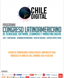 Díptico del congreso Chile Digital.