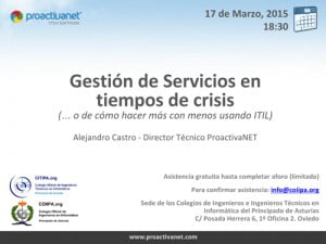 ProactivaNET introduce en ITIL a los ingenieros informáticos de Asturias